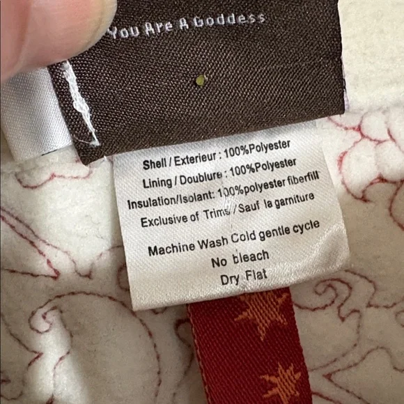 ISIS Quilted Vest Size 8. Orange/ Red color. - Picture 4 of 8